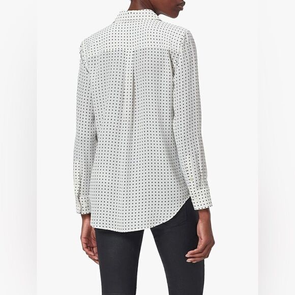 Tommy Hilfiger polka dots white collar shirt - Picture 6 of 7